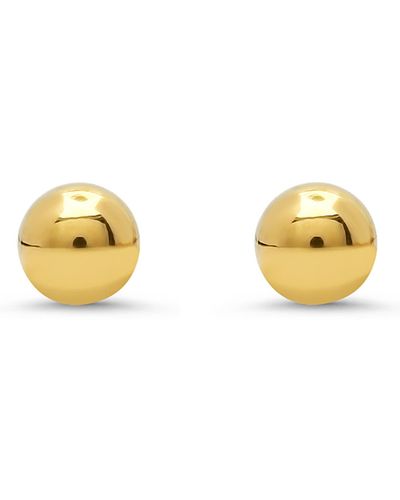 HMY Jewelry Ball Stud Earrings - Metallic