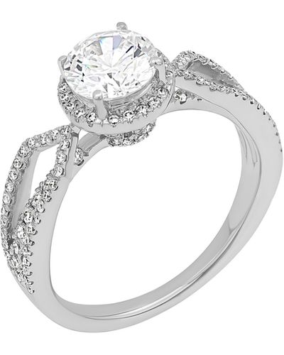 Bony Levy Cz & Diamond Engagement Ring - Multicolor