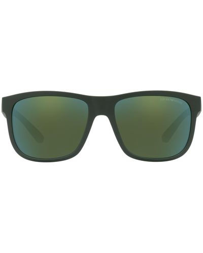 Armani Exchange 57mm Pillow Sunglasses - Green