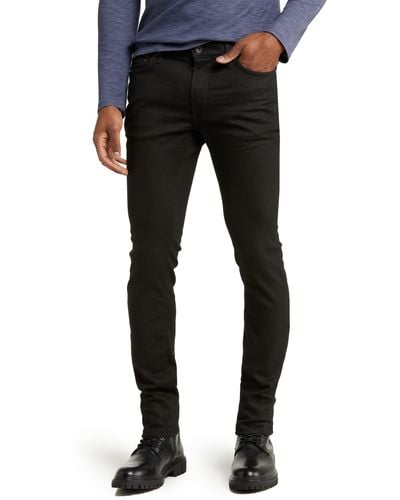 John Varvatos Wight Skinny Straight Fit Jeans - Black