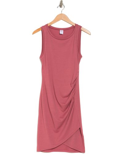 Melrose and Market Leith Ruched Body-con Sleeveless Dress - Pink