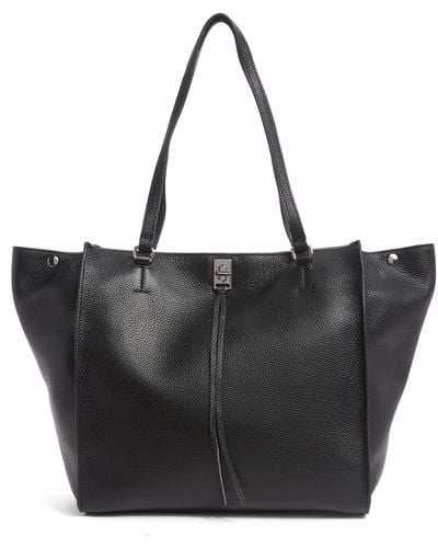 Rebecca Minkoff Darren Pebble Leather Tote Bag - Black