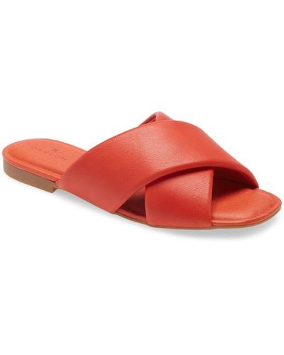 Caslon Calla Slide Sandal - Red