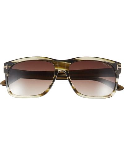 Tom Ford 59mm Square Sunglasses - Brown