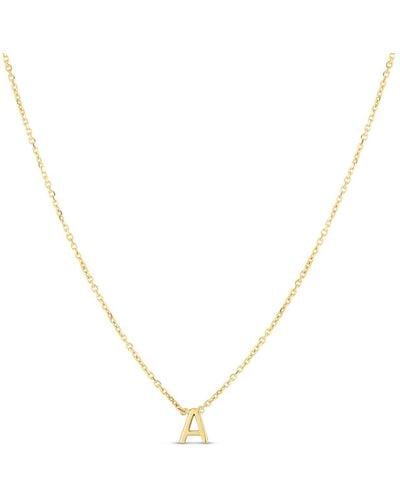 KARAT RUSH 14k Gold Initial A Necklace - Yellow