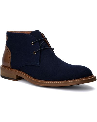 Vintage Foundry Kenneth Brushed Chukka Boot - Blue