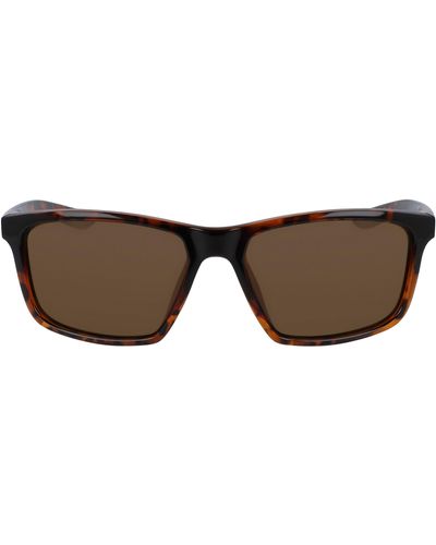 Nike Valient 60mm Square Sunglasses - Brown