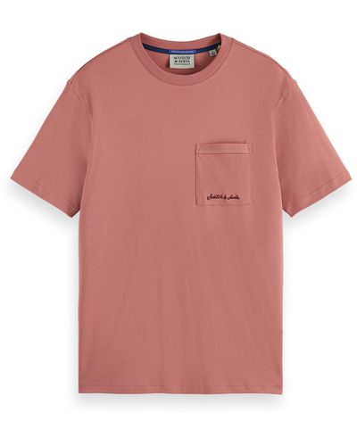 Scotch & Soda ® Blend Pocket T-shirt - Pink