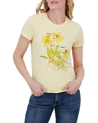 Lucky Brand Change Is Good Graphic T-shirt - Yellow