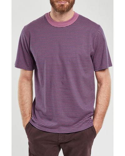 Armor Lux Heritage Stripe T-shirt - Purple