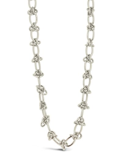 Sterling Forever Zoya Chain Necklace - White