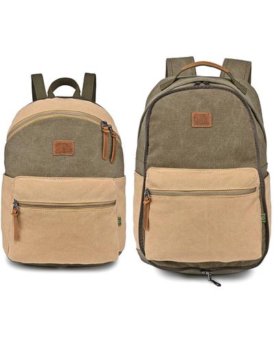 The Same Direction Trail Tree Double Backpack - Natural
