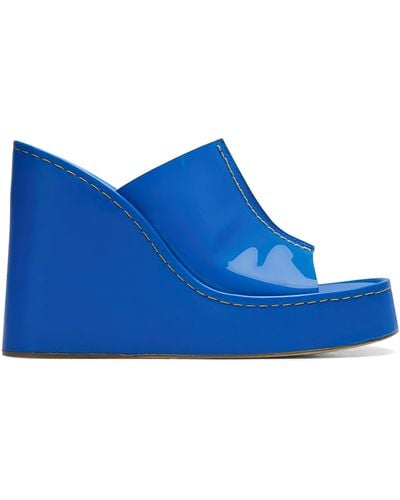 Miista Rhea Platform Wedge Sandal - Blue