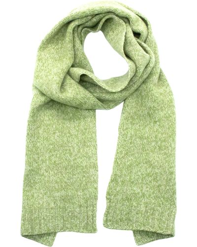 Portolano Cashmere Tweed Scarf - Green