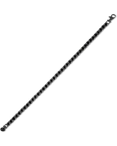 Esquire Black Spinel Tennis Bracelet - Metallic