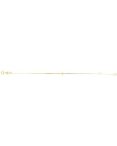KARAT RUSH 14k Gold Initial L Bracelet - Yellow