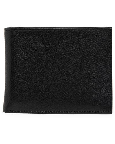 Original Penguin Pebble Leather Wallet - Black