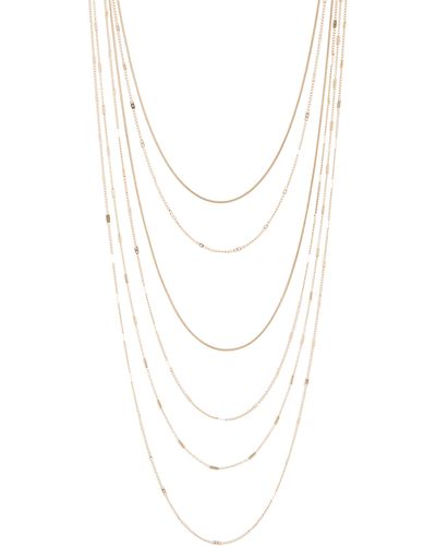 Nordstrom Layered Chain Necklace - White