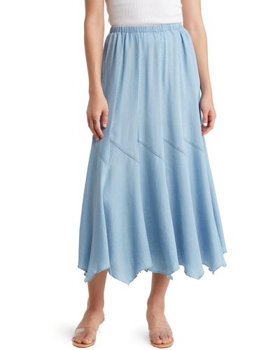 Tahari ® Godet Maxi Skirt - Blue