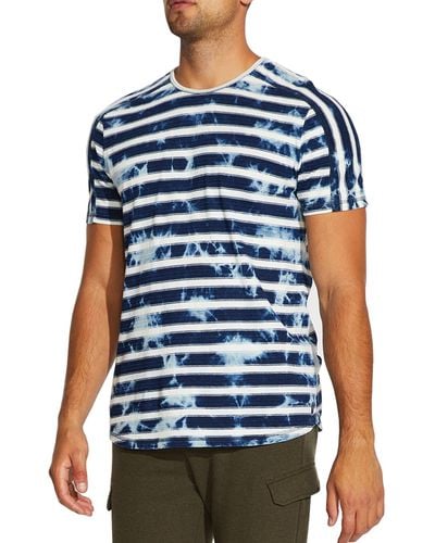 Civil Society Patmos Striped T-shirt In Marbled Indigo At Nordstrom Rack - Blue
