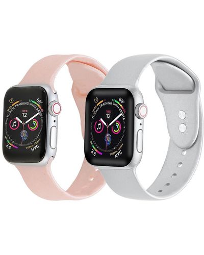 The Posh Tech Posh Tech Silicone Bands For Apple Watch - Black