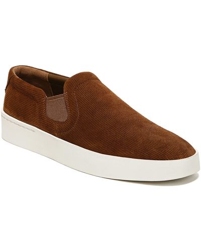 Vince Pacific Corduroy Leather Sneaker - Brown