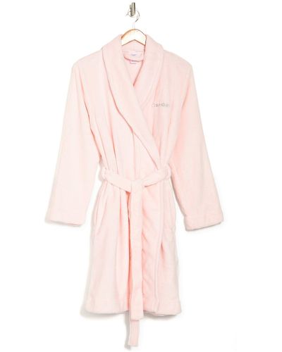Calvin Klein Printed Robe In 2nt Nymphs Thig At Nordstrom Rack - Pink