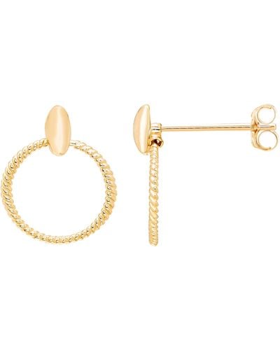 A.m. A & M 14k Gold Rope Drop Earrings - Metallic