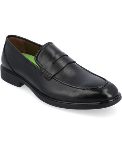 Vance Co. Keith Vegan Leather Penny Loafer - Black
