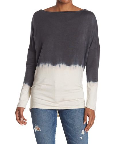Go Couture Boatneck Dolman Knit Sweater - Multicolor