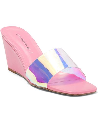 Madden Girl Rayne Wedge Sandal - Pink