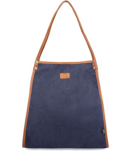 The Same Direction Pine Hills Canvas Tote Bag - Blue