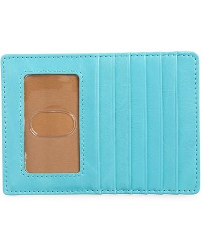 Hobo International Euro Slide Leather Credit Card Case - Blue