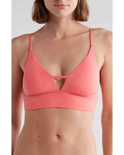 Billabong Strappy Longline Bikini Top - Pink