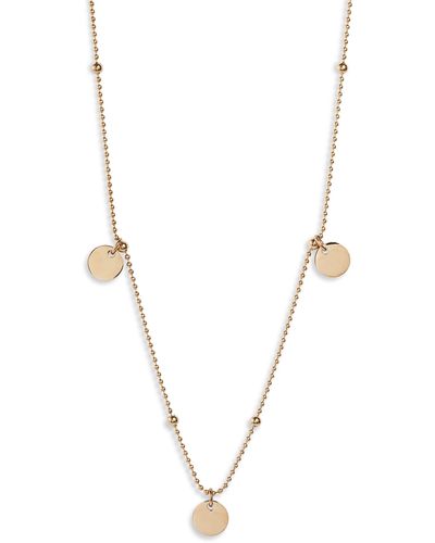 THE KNOTTY ONES Disc Charm Necklace - Blue