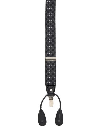 Ike Behar Ib Black Geo Suspenders