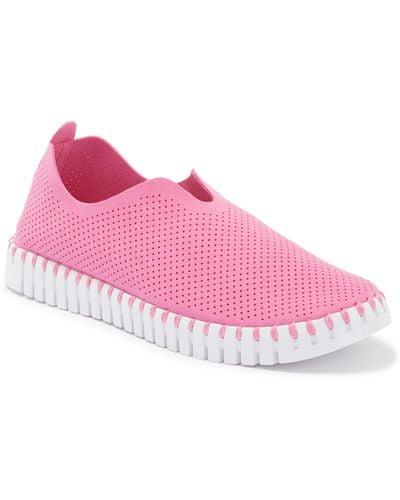 Ilse Jacobsen Tulip Perforated Sneaker - Pink