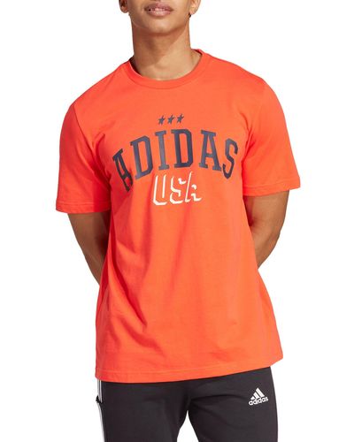 adidas Americana Graphic T-shirt - Orange