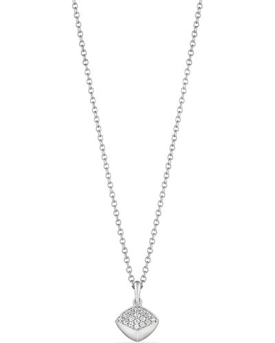 Judith Ripka Iris Diamond Pendant Necklace - White