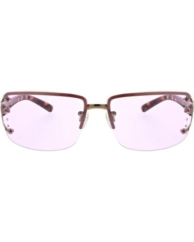 BCBGMAXAZRIA 66mm Y2k Rimless Rectangle Sunglasses - Multicolor