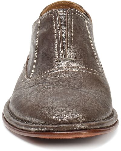 Trask Avery Loafer In Pewter Leather At Nordstrom Rack - Brown
