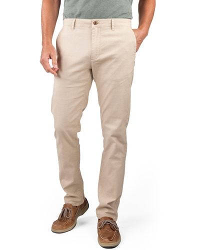 Tailor Vintage Puretec Cool® Linen & Cotton Chino Pants - Natural