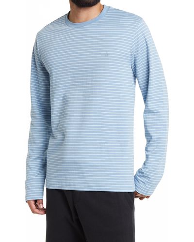 Original Penguin Duofold Stripe Long Sleeve T-shirt - Blue