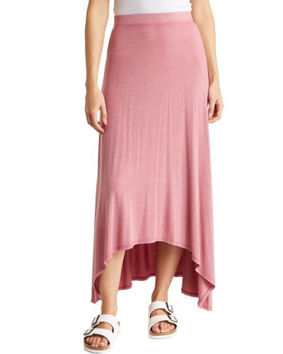 Go Couture Asymmetric High-low Skirt - Pink