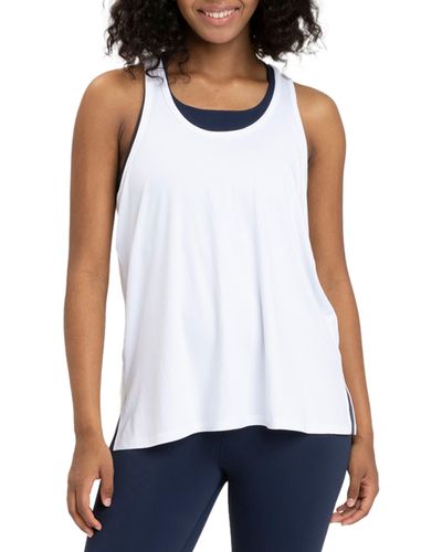 Threads For Thought Arrietti Luxe Jersey Racerback Tank - White