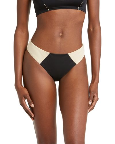 Vero Moda Emma Colorblock Bikini Bottoms - Brown