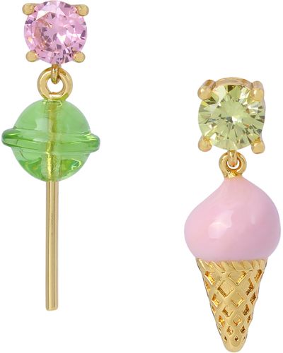 Kurt Geiger Ice Cream Pop Mismatched Earrings - Multicolor