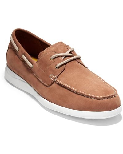 Cole Haan Grand Atlantic Boat Shoe - Brown