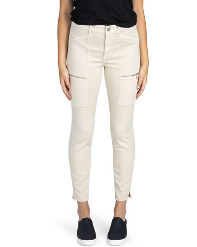 Articles of Society Carlyon Utility Ankle Crop Skinny Jeans - White