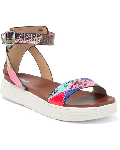 MIA Ellen Ankle Strap Platform Sandal - Multicolor